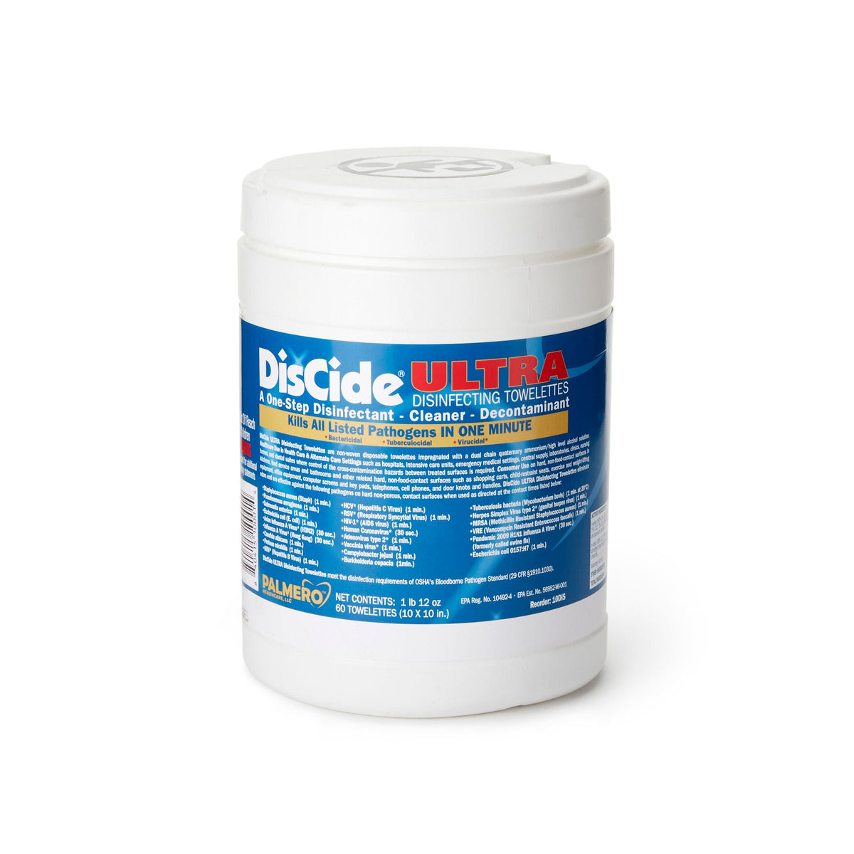 DisCide® Ultra Disinfecting Towelettes, CN/60