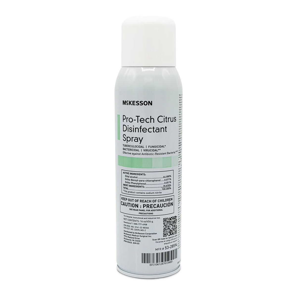 McKesson Pro-Tech Surface Disinfectant Cleaner Alcohol-Based Liquid Citrus Scent, EA/1