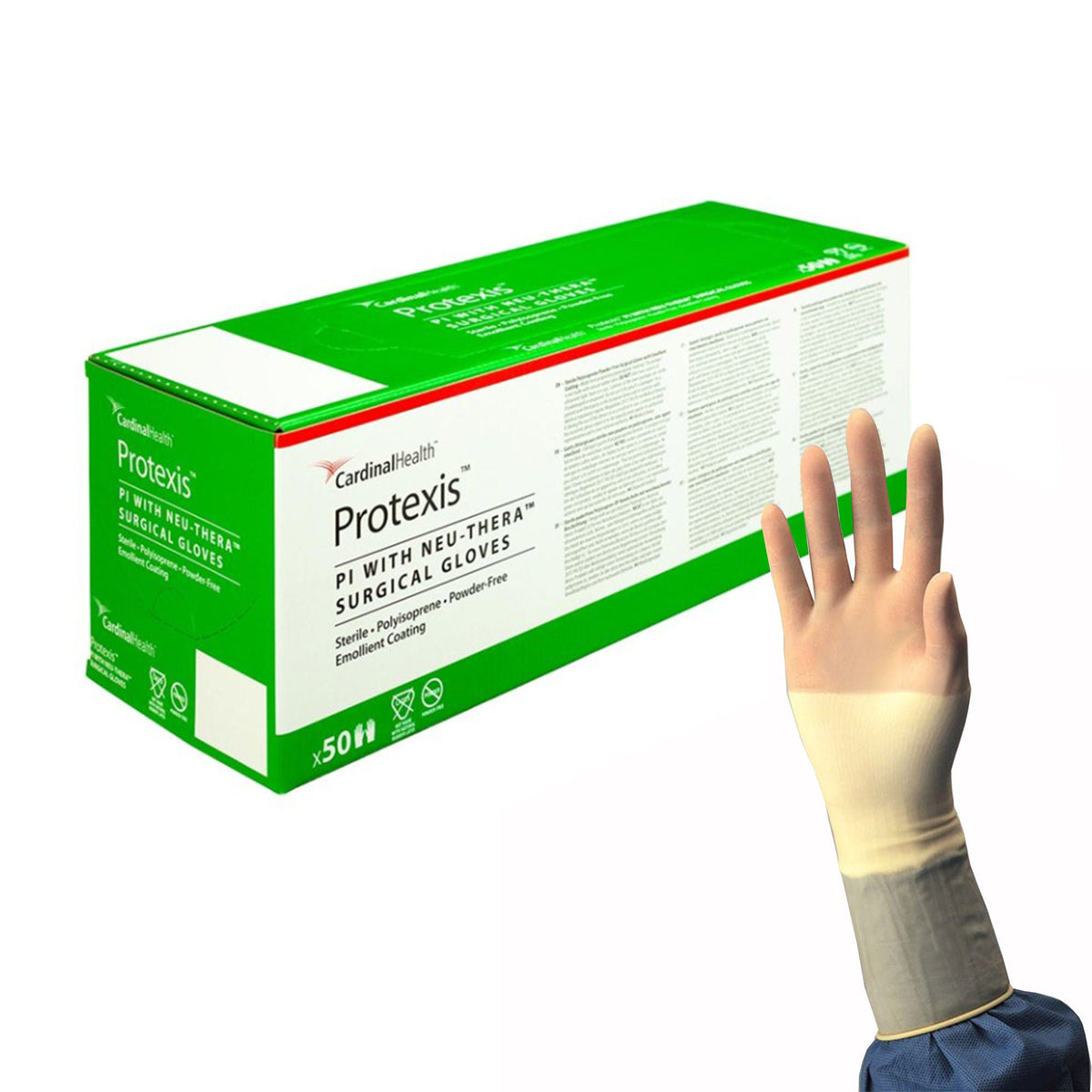 Protexis™ PI with Neu-Thera® Polyisoprene Surgical Glove, Size 6.5, Ivory, CS/200