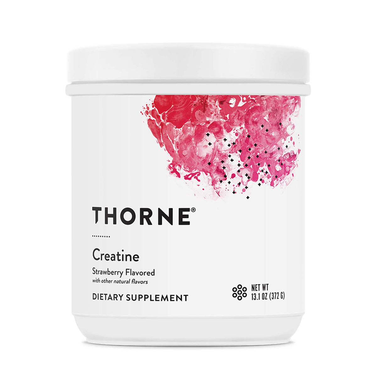 Oral Supplement THORNE® Creatine Strawberry Flavor Powder 13.1 oz. Canister