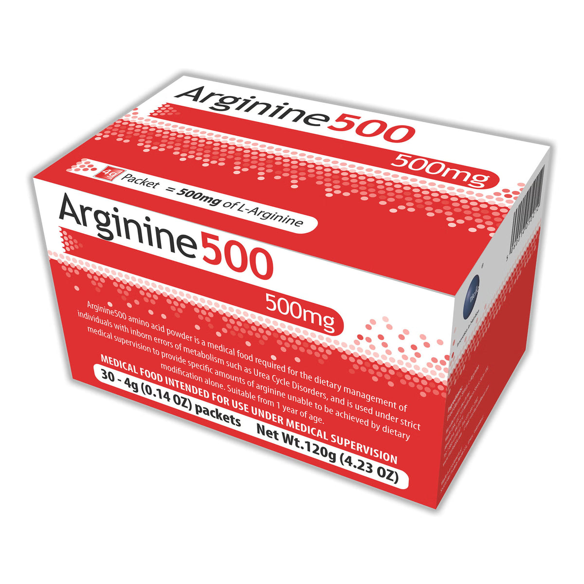 Arginine 500 Amino Acid Medical Food for Management of Metabolism Inborn Errors, EA/1