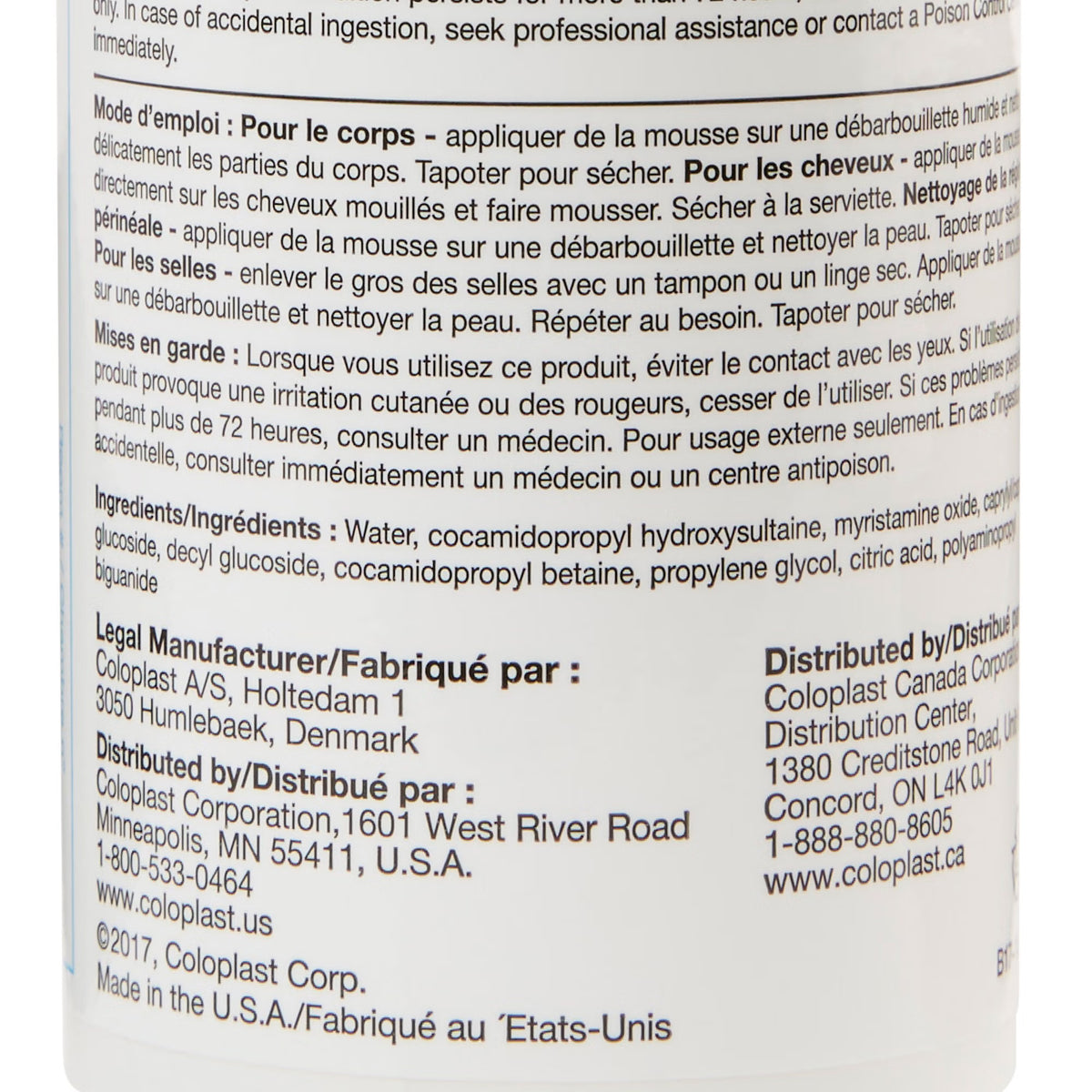 Bedside-Care® Foam Cleanser, Unscented, Shampoo and Body Wash, 8.1-ounce bottle