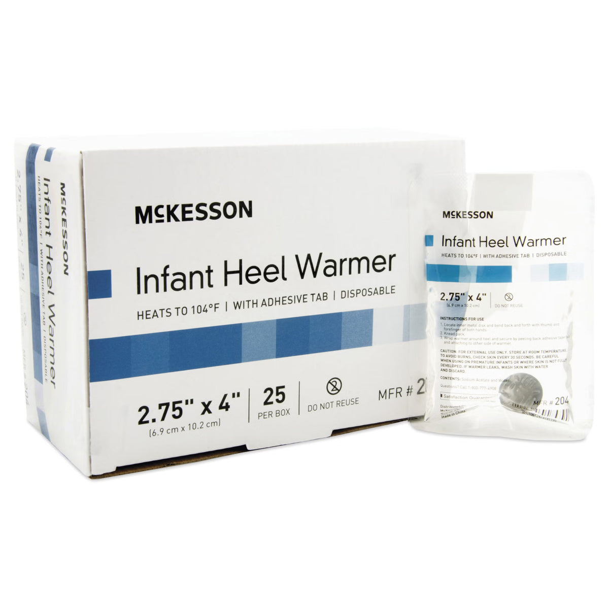 McKesson Infant Heel Warmer, 2¾ x 4 Inch, CS/100