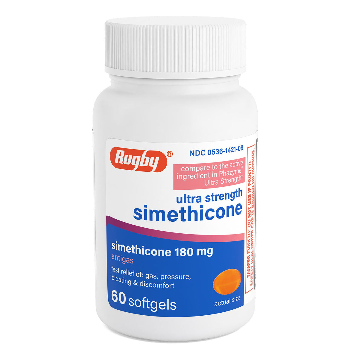 Rugby® Ultra Strength Simethicone Softgels, BT/1