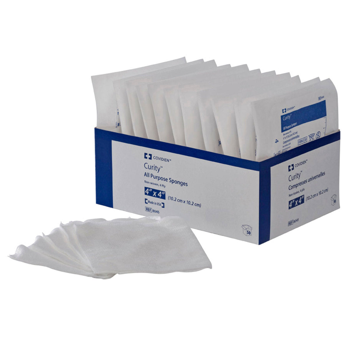 Curity™ Sterile Nonwoven Sponge, 4 x 4 Inch, Four-Ply, TR/10