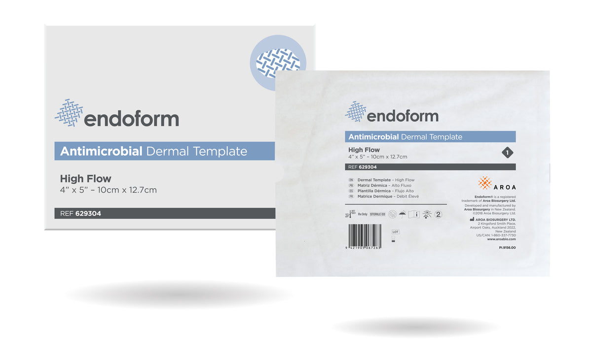 Endoform Antimicrobial High Flow, 4" x 5"