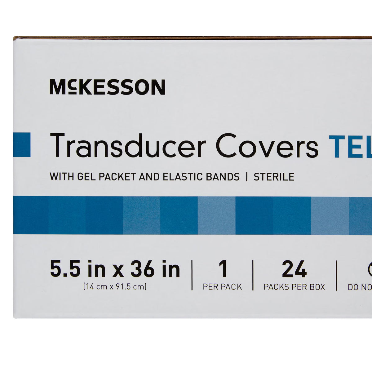 McKesson Telescopically Folded Transducer Cover, 5.5 x 36 Inch