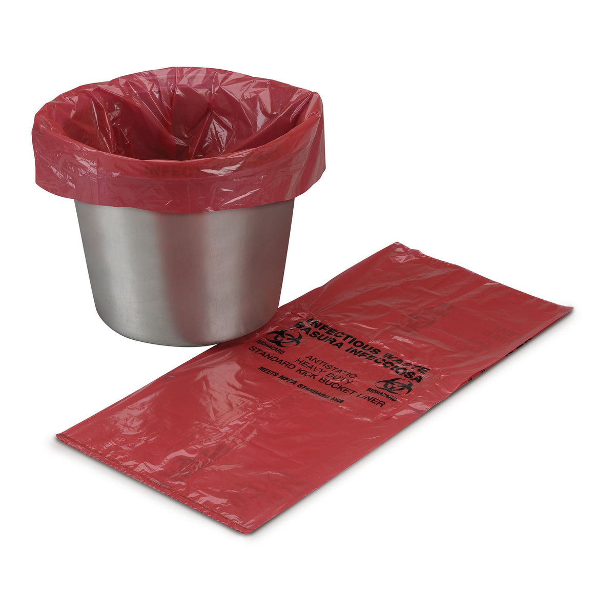 McKesson Kick Bucket Waste Bag, 7 – 10 gallon Capacity, 8 x 12 x 24 Inch, CS/500