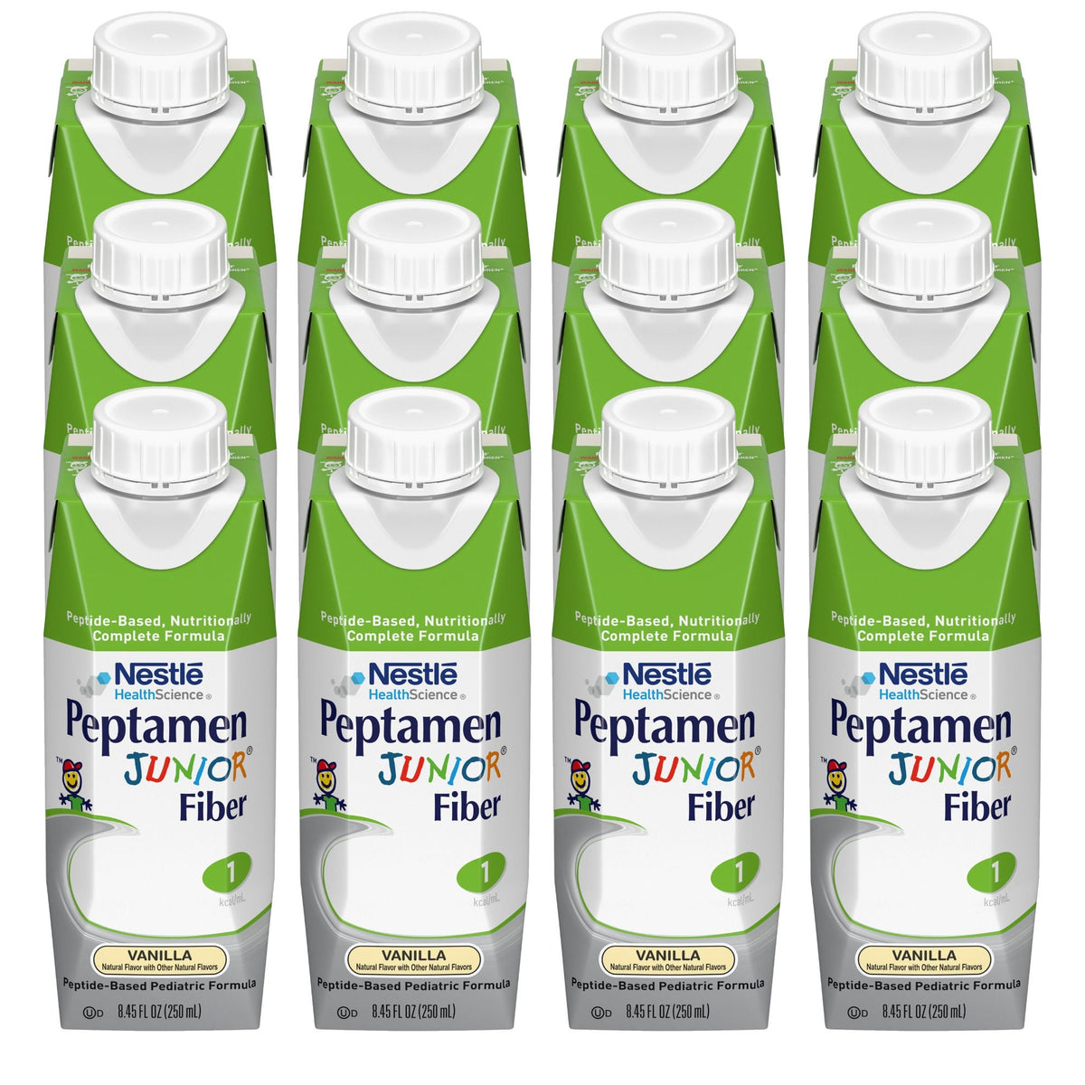 Peptamen Junior® Fiber Peptide-Based Complete Nutrition, Vanilla, 8.45-oz.
