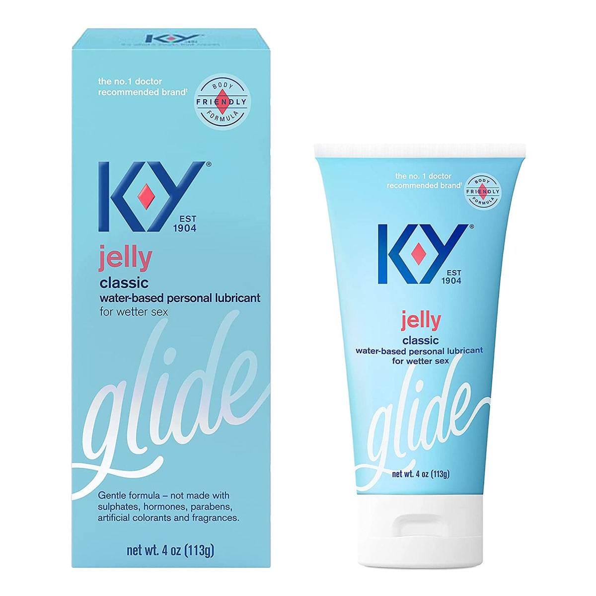 K-Y® Glide Personal Lubricant, 4-ounce Tube, EA/1