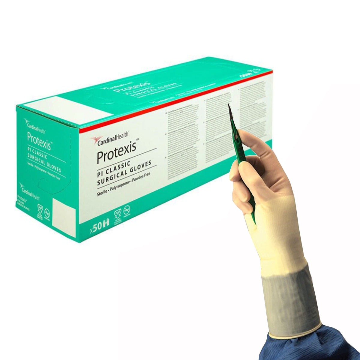 Protexis™ PI Classic Polyisoprene Surgical Glove, Size 8, Ivory, PR/1