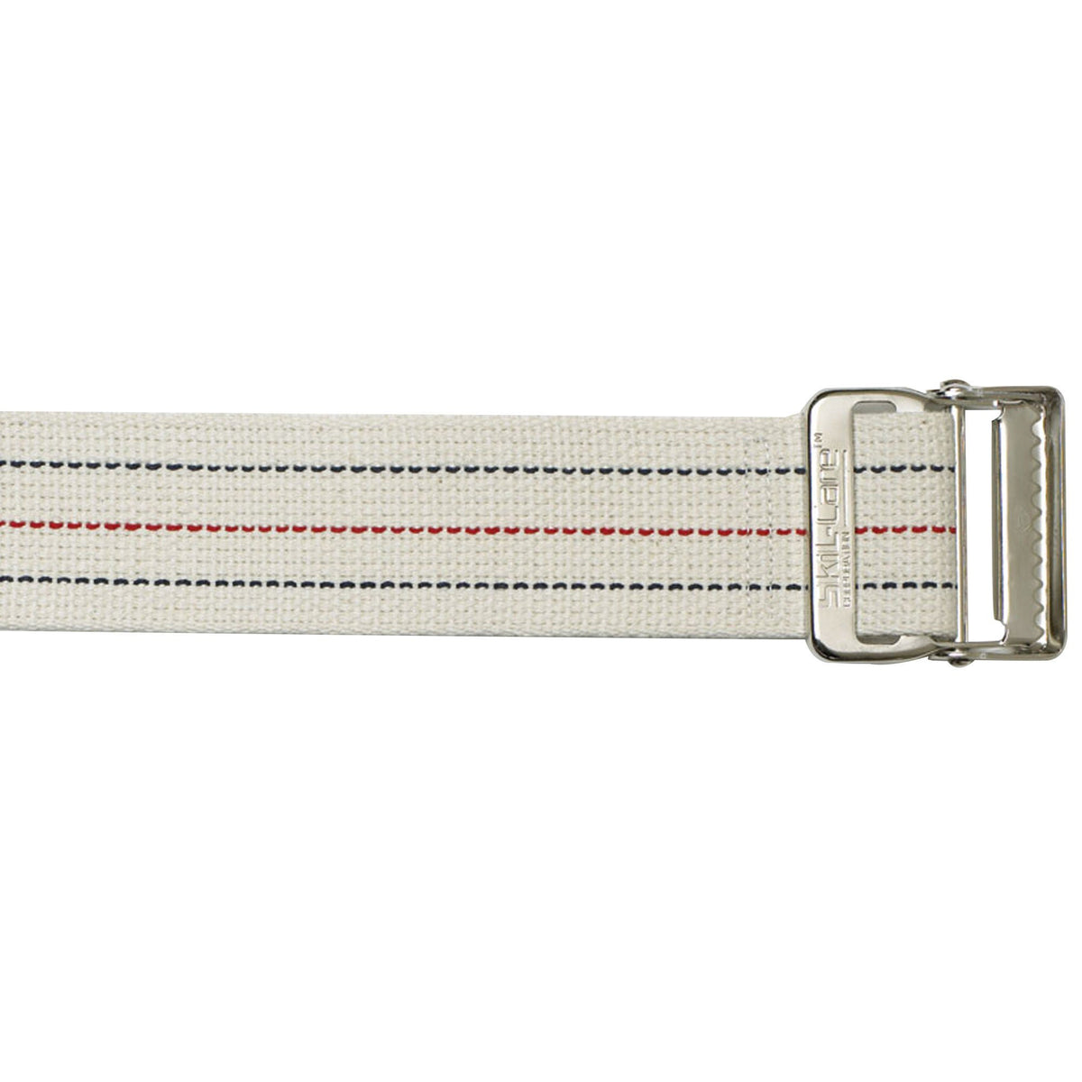 SkiL-Care™ Heavy-Duty Gait Belt with Metal Buckle, Pinstripe, 72 Inch, EA/1