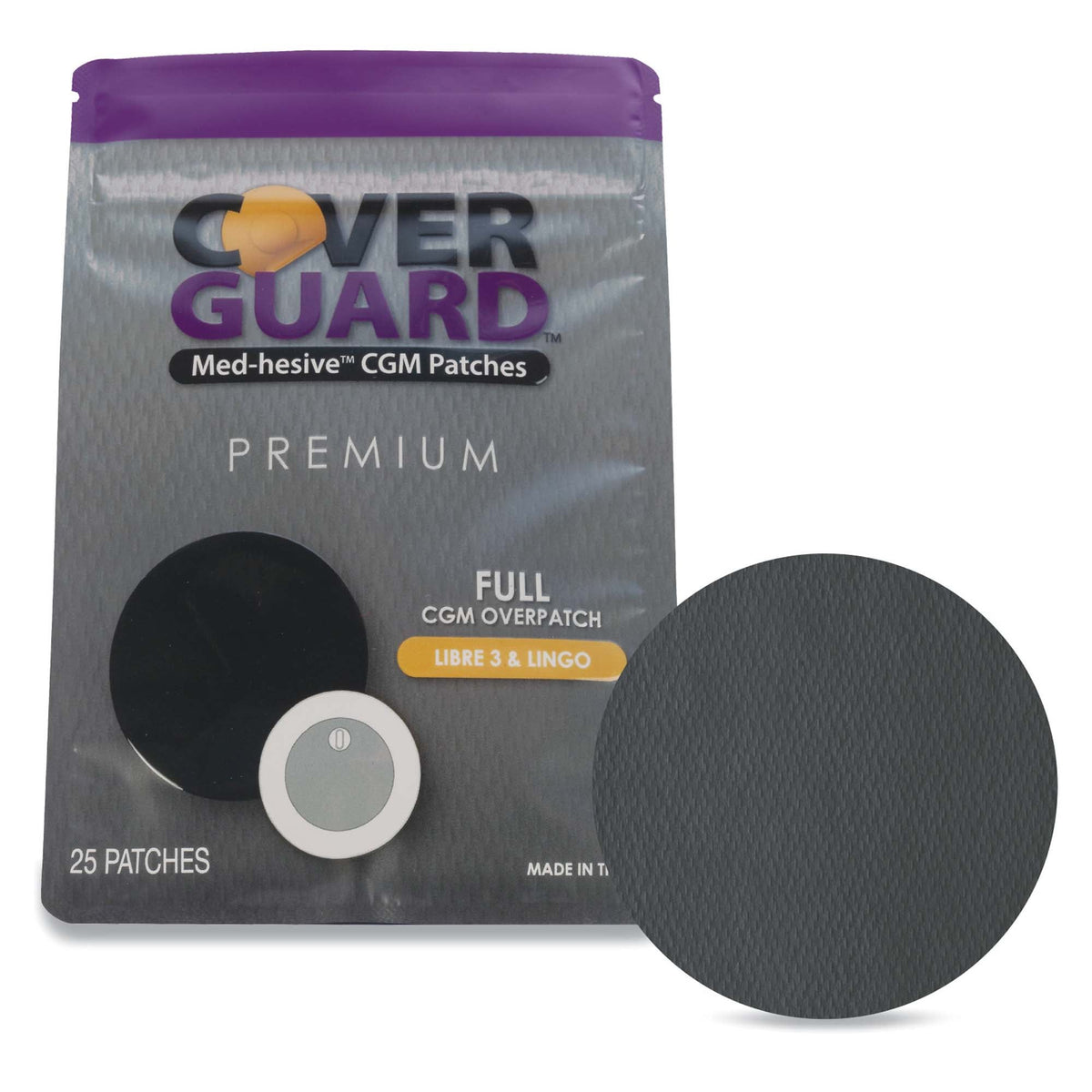 OVERPATCH, CVRGRD F/FREESTYLE LIBRE3 BLK (25/CT 150CT/CS), CT/1