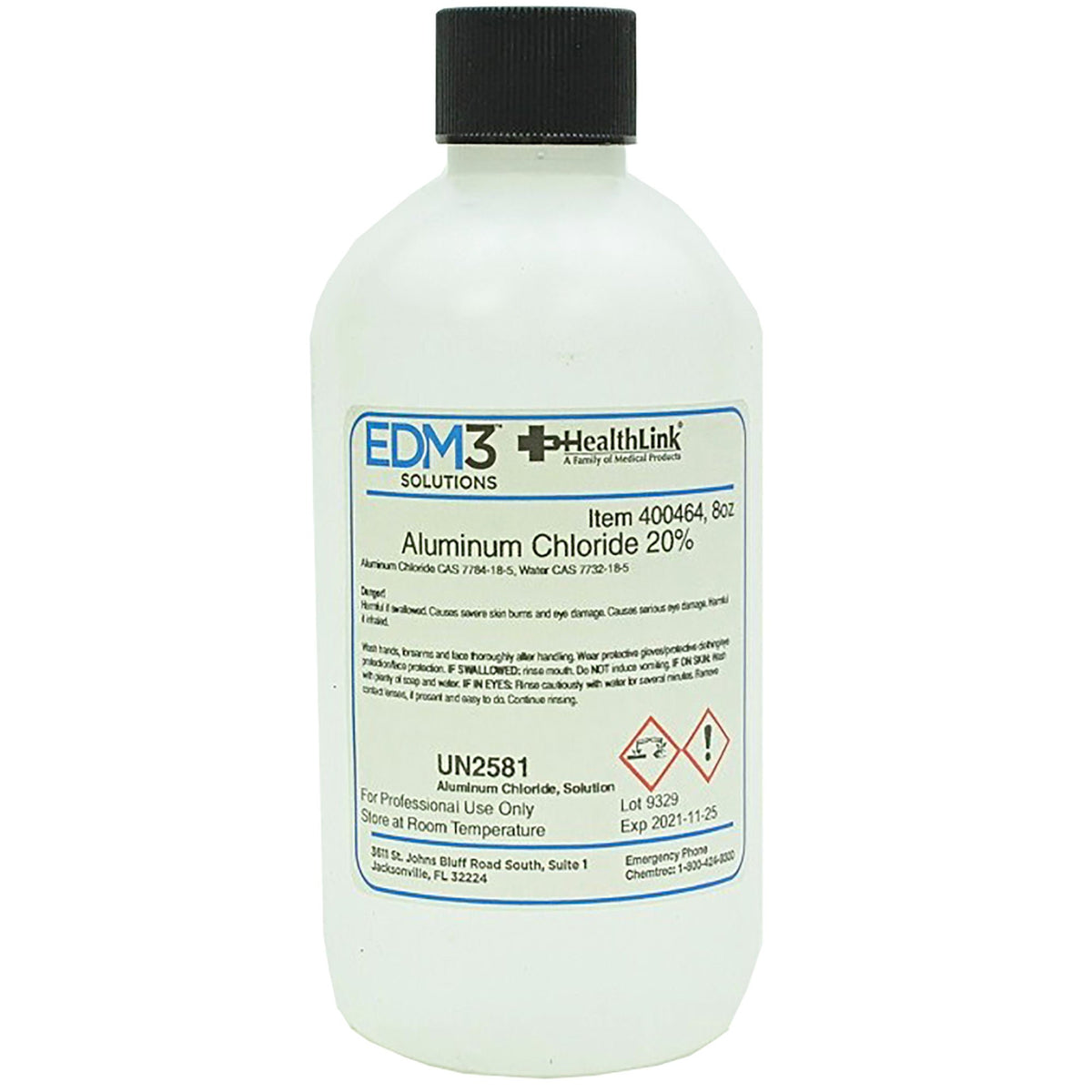 EDM 3™ Aluminum Chloride Chemistry Reagent, 8-Ounce Bottle, EA/1