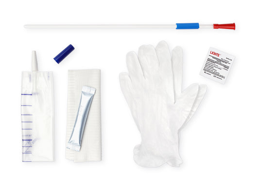 SimPro Set Male Closed System Intermittent Catheter, 12 Fr, 16"
