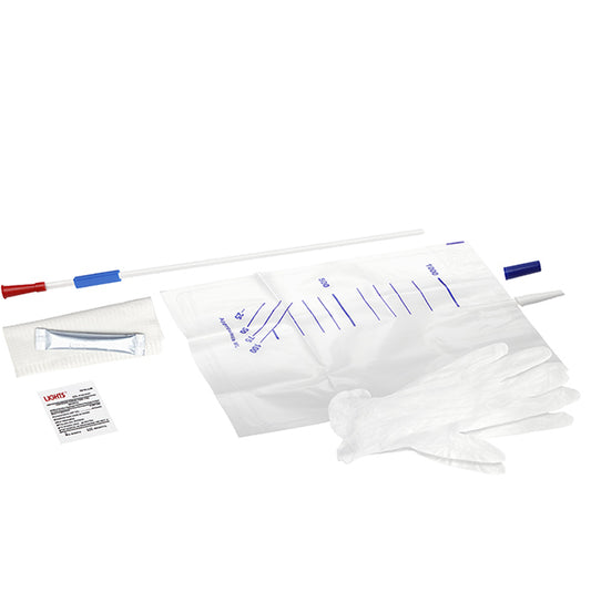 SimPro Set Female/Pediatric Closed System Intermittent Catheter, 8 Fr, 8"