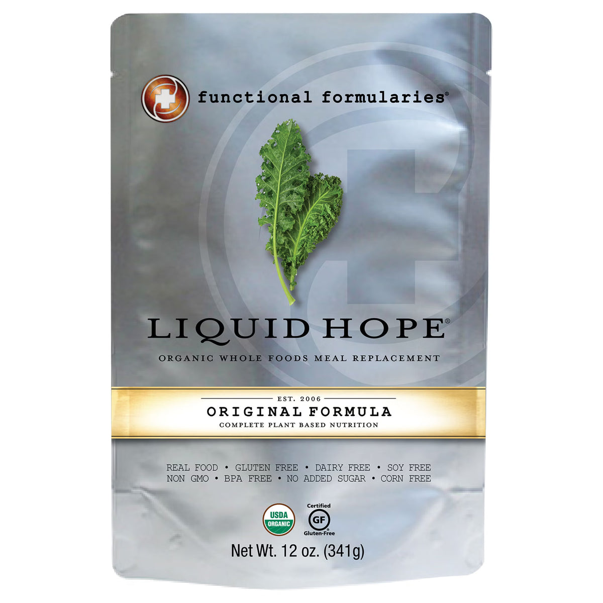 Liquid Hope® Complete Plant Based Nutrition, 12-ounce pouch, CS/24