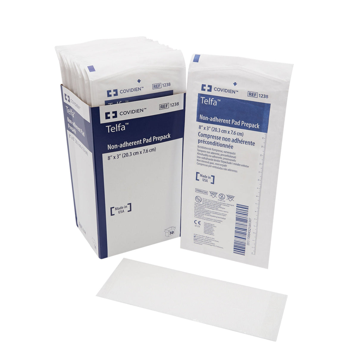 Telfa™ Ouchless Nonadherent Dressing, 3 x 8 Inch, CS/600