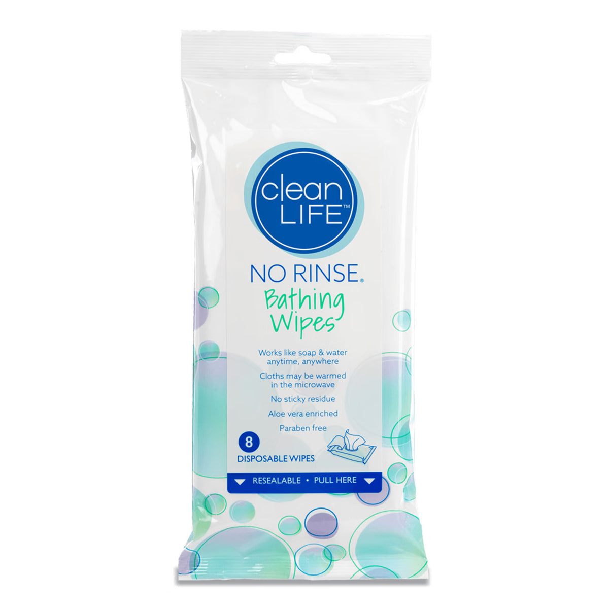 No Rinse® Cleansing & Deodorizing Bath Wipes, CS/192