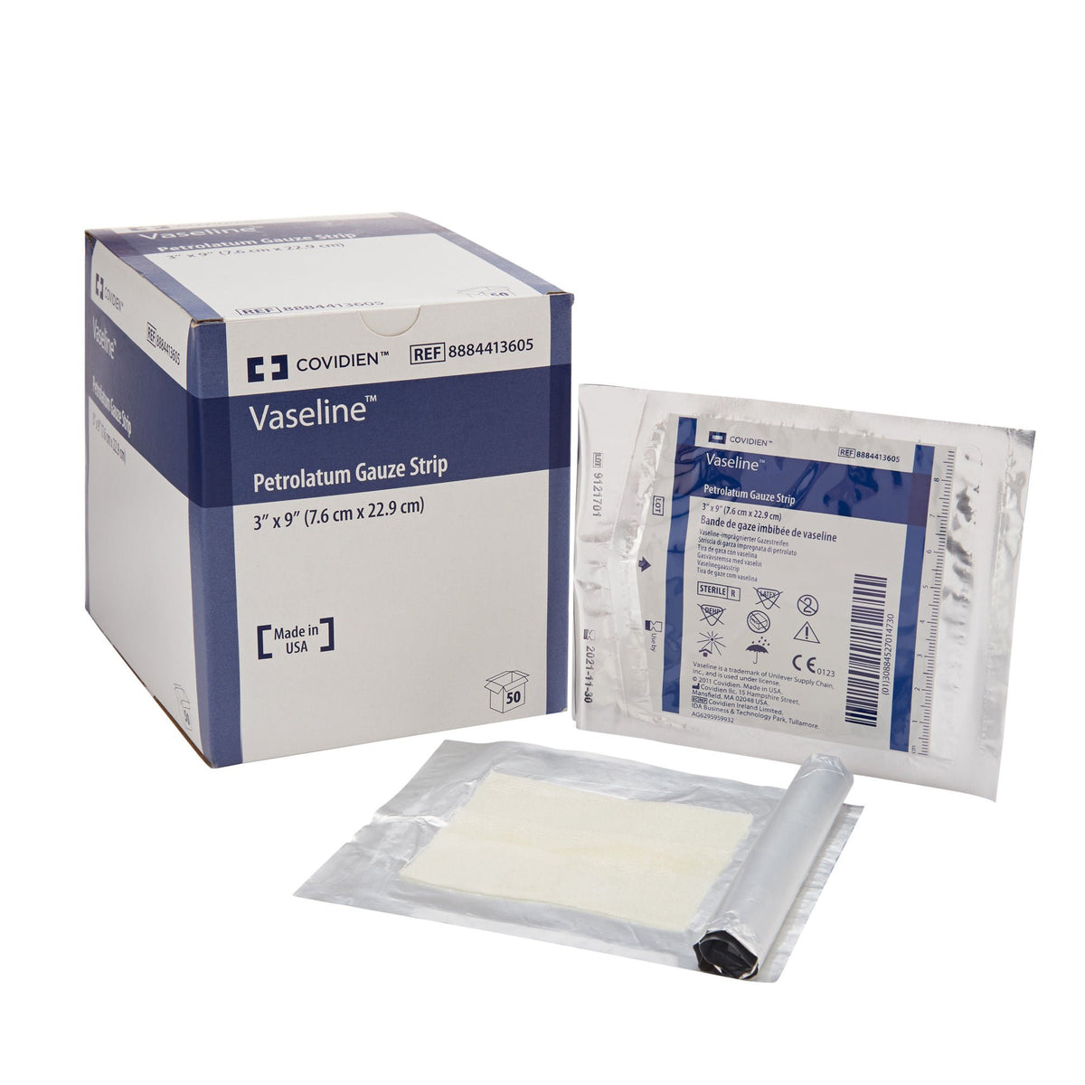 Vaseline™ Petrolatum Impregnated Dressing, 3 x 9 Inch, CS/200