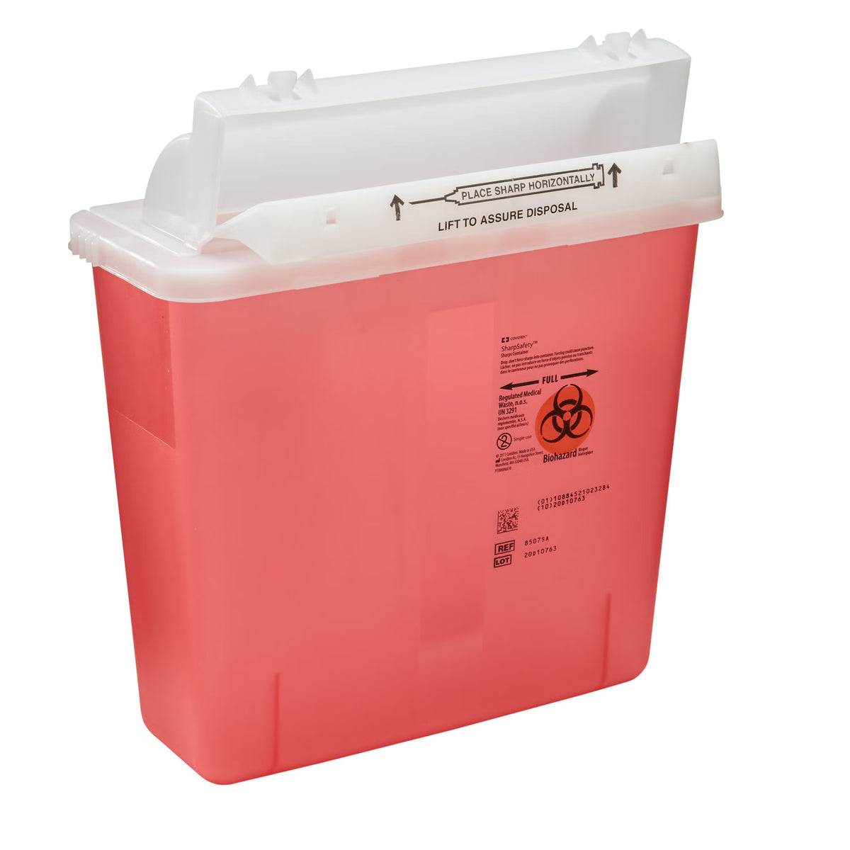 SharpStar™ In-Room™ Sharps Container, 1.25 Gallon, 12.5 x 5.5 x 10.75 Inch, EA/1