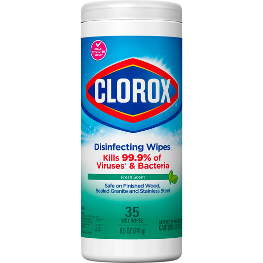 Clorox® Disinfecting Wipes, Fresh Scent, 35 ct., CS/12