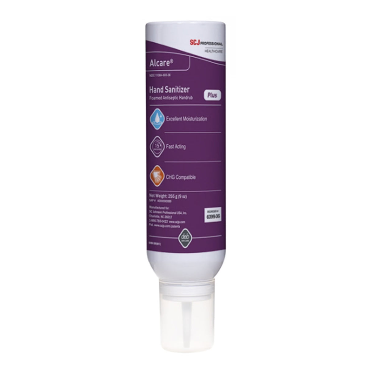 Alcare® Plus Foaming 62% Ethyl Alcohol Hand Sanitizer, 9-ounce Aerosol Can, EA/1