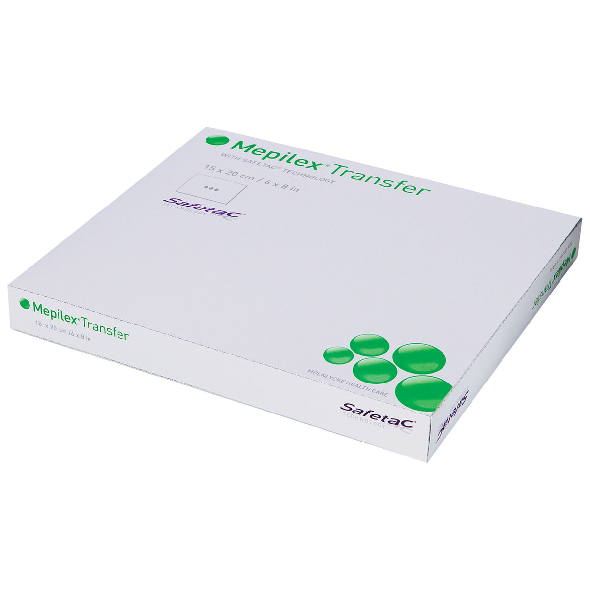 Mepilex® Transfer Thin Foam Dressing, 6 x 8 Inch, CS/40