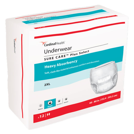 Sure Care™ Plus Heavy Absorbent Underwear, 2X-Large, CS/48