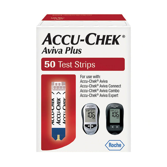 Accu-Chek® Aviva Plus Blood Glucose Test Strips, VL/50