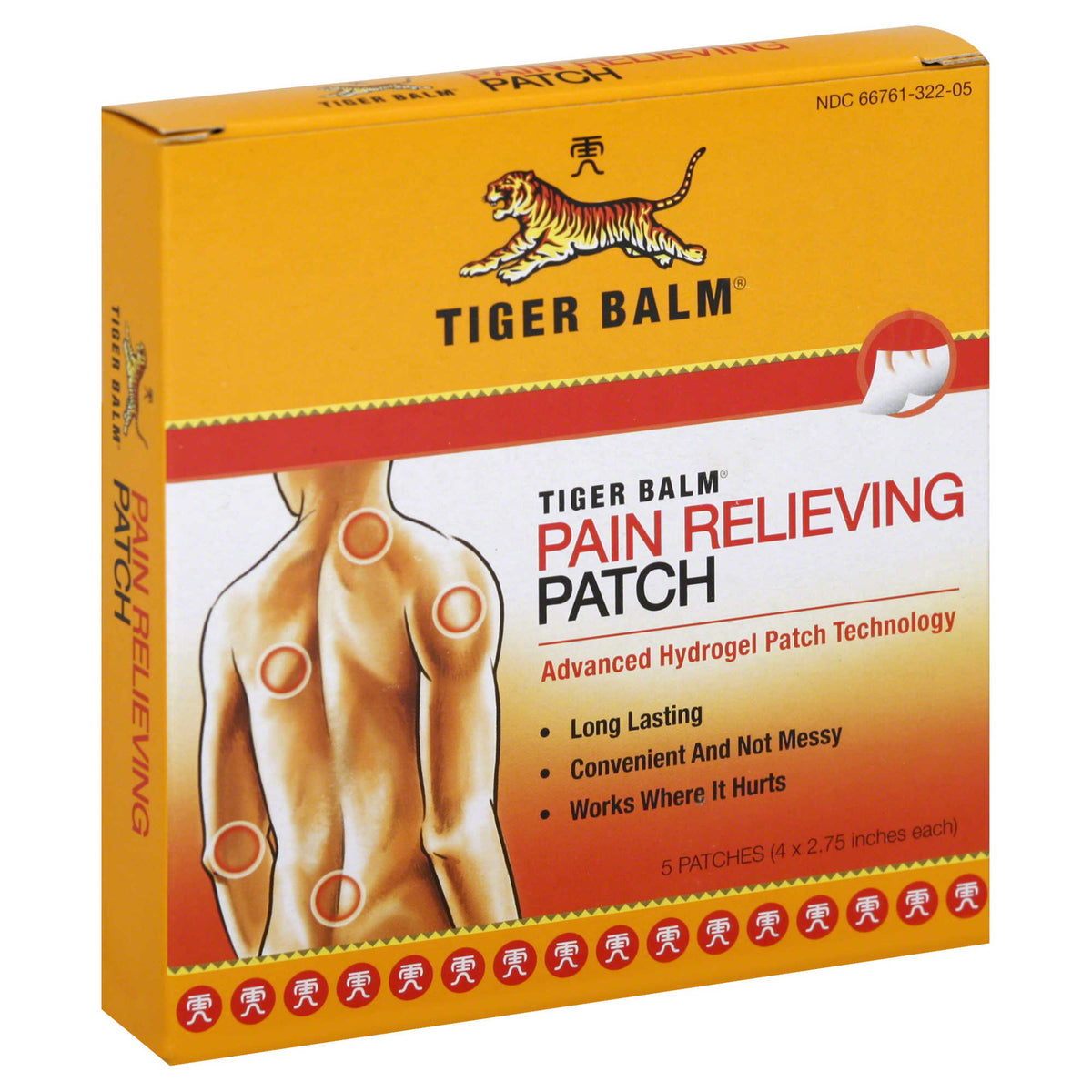 Tiger Balm® Balm Pain Relieving Hydrogel Patch, PK/1