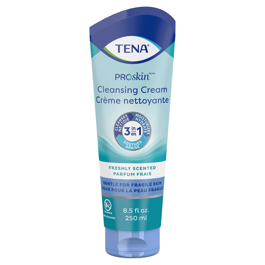 Tena® Body Wash Cleansing Cream, Alcohol-Free, White, 3-in-1 Formula, 8.5 ounces