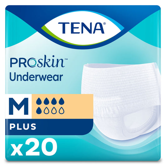 Tena® ProSkin™ Plus Fully Breathable Absorbent Underwear, Medium, PK/20