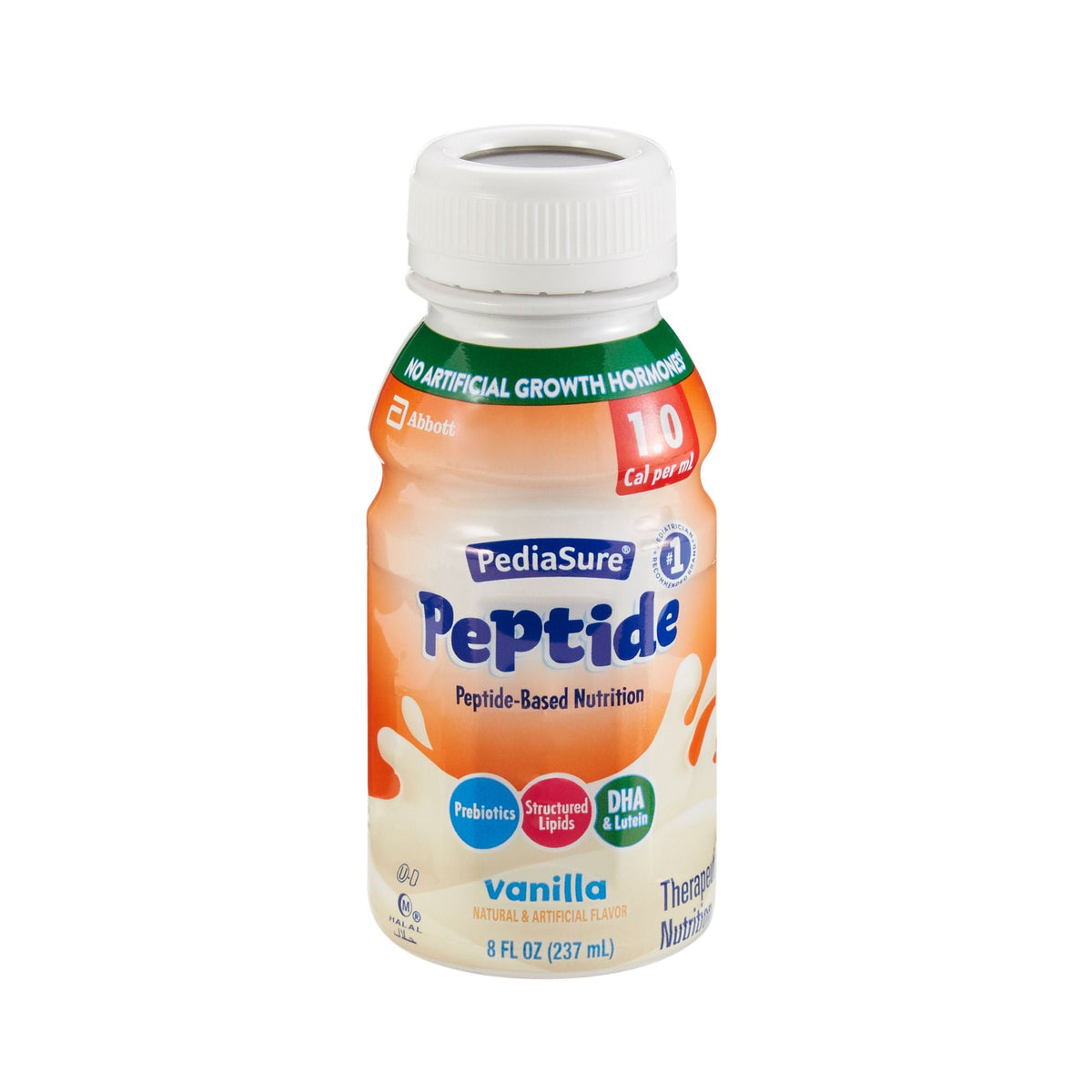 PediaSure® Peptide 1.0 Cal Peptide-Based Nutrition, Vanilla, 8-ounce bottle, EA/1