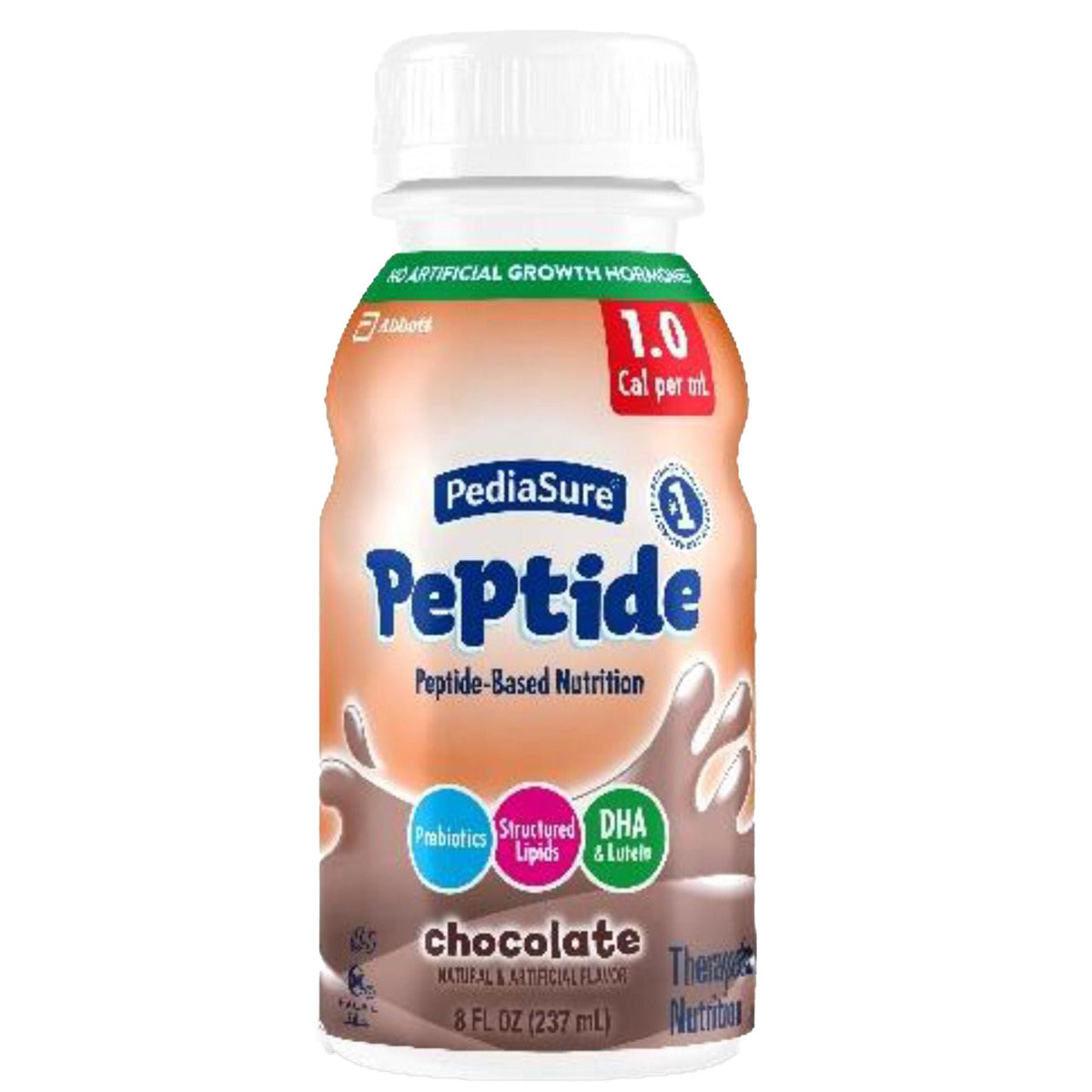 PediaSure® Peptide 1.0 Cal, 8-ounce bottle, CS/24
