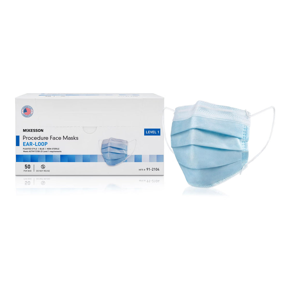McKesson Procedure Masks, ASTM Level 1, BX/50