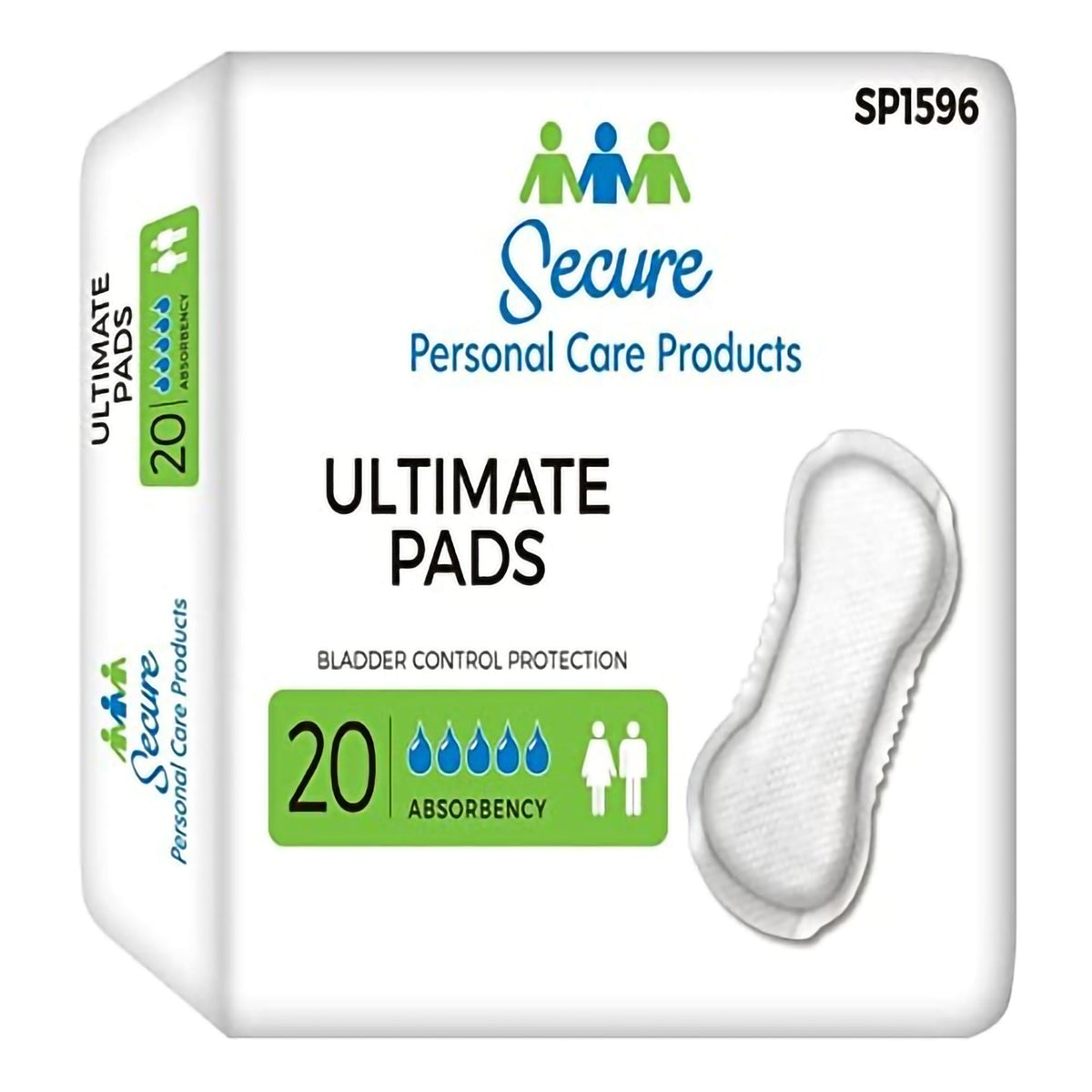TotalDry™ Ultimate Absorbency Bladder Control Pad, 16½-Inch Length, BG/20