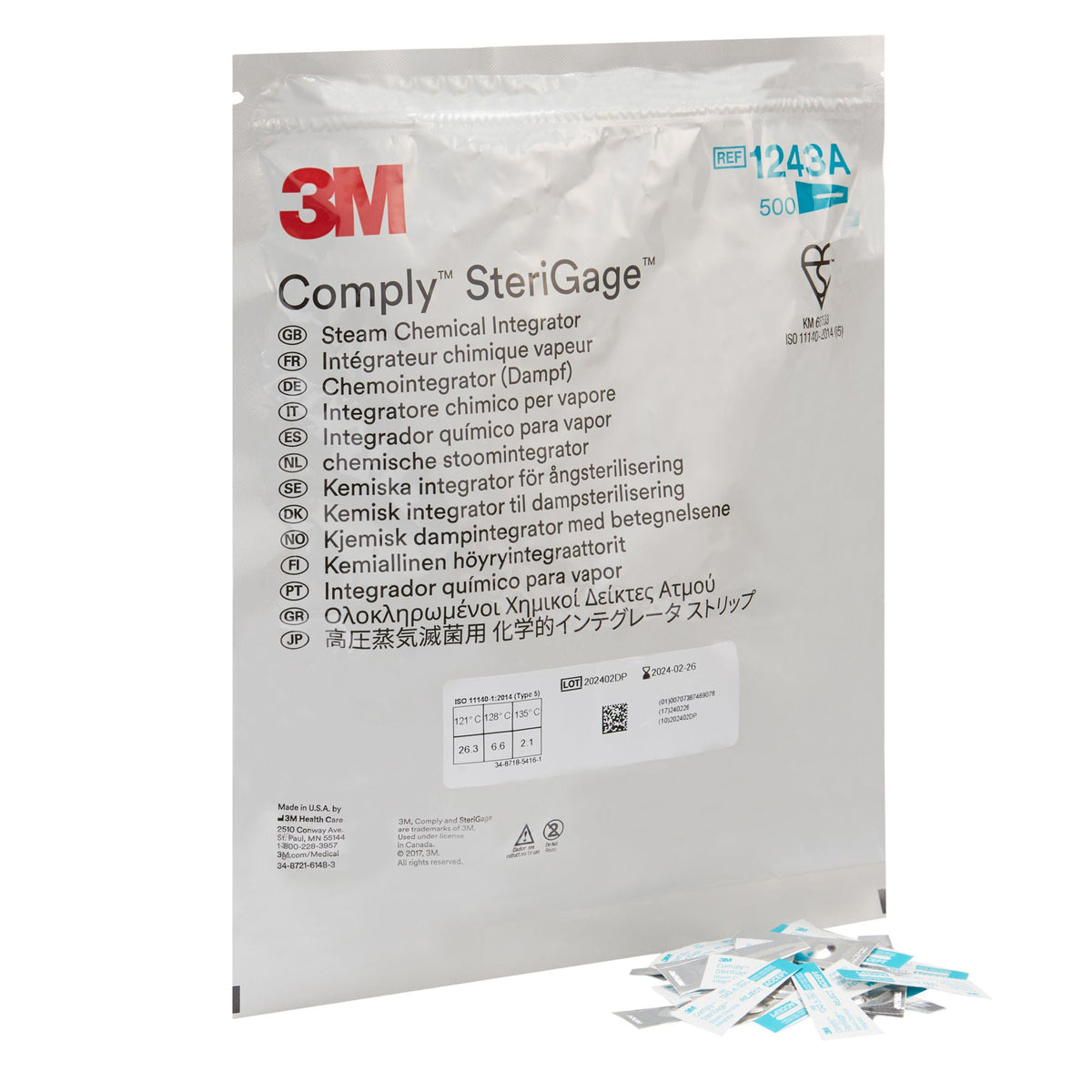 3M™ Comply™ SteriGage Chemical Integrator, Steam, CS/2