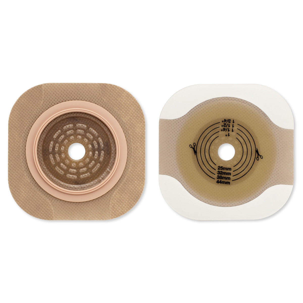 New Image™ Flat CeraPlus™ Ostomy Barrier with Tape Borders, 44 mm Flange, 29 mm, BX/5