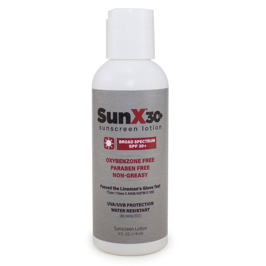 SunX® SPF 30+ Sunscreen, 4-ounce Bottle, CS/12
