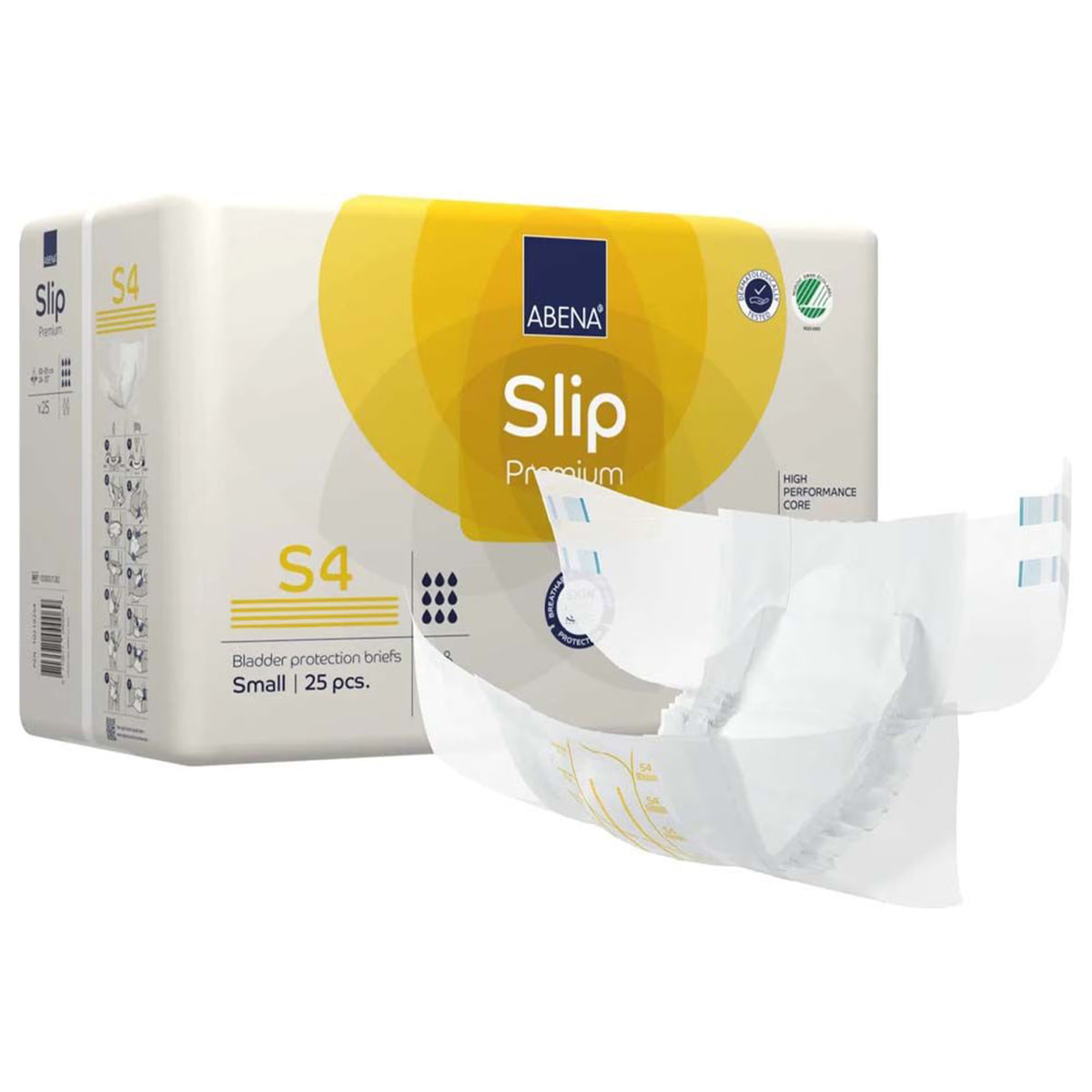 Abena® Slip Premium S4 Incontinence Brief, Small, PK/25