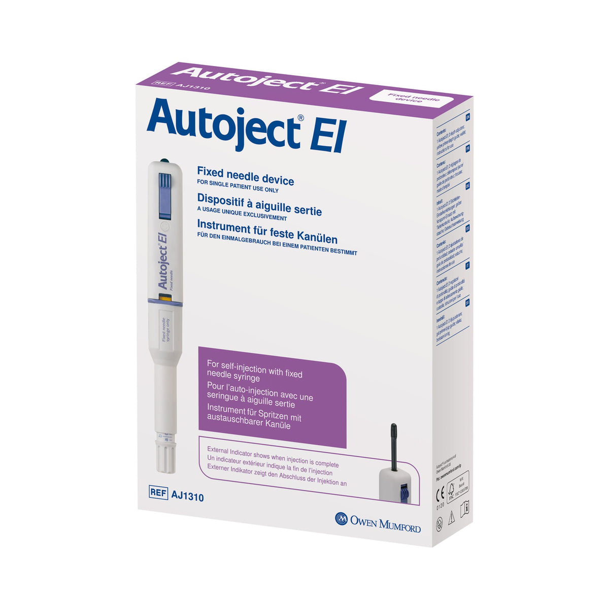 Autoject® EI Reusable Automatic Self Injection Device, BX/1