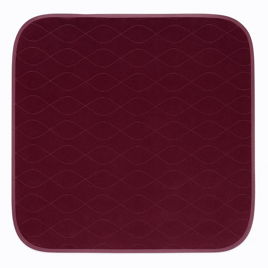 Beck's Classic Decorative Chair Pad, Re-Usable, Wine, 21" x 22"