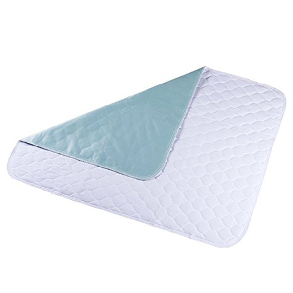 Ibex Face Fabric Reusable Underpad with Blue Vinyl Barrier 24" x 36" Poly Bagged