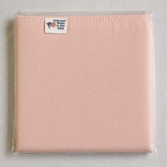 Beck's Classic Reusable Underpad with Pink Vinyl Barrier, Individually Poly-Bagged, 72" x 36"