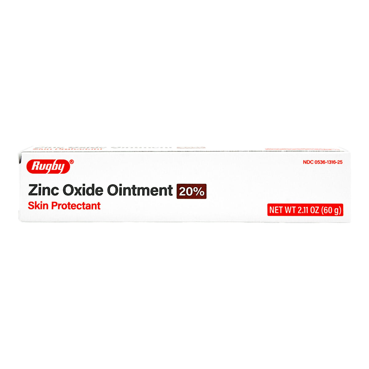 Rugby® 20% Zinc Oxide Ointment Skin Protectant, 60-gram Tube, EA/1