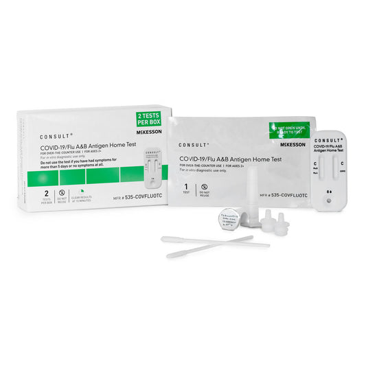 McKesson Consult® COVID-19/Flu A & B Antigen Home Test, CS/300