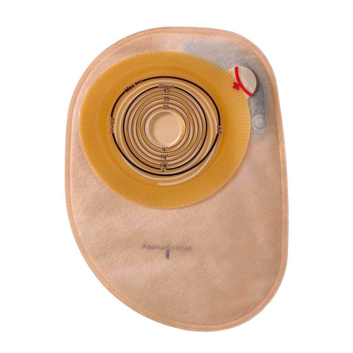 Assura® Flat One-Piece Opaque Colostomy Pouch, Cut to Fit Stomas 20 – 75mm, BX/30