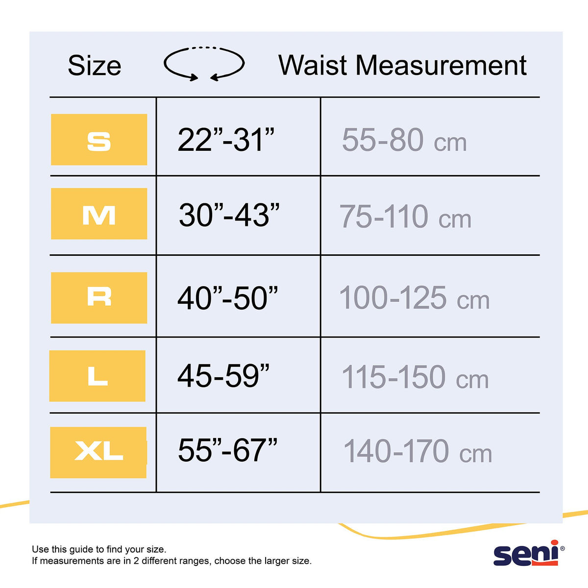 Seni Classic Incontinence Briefs for Men and Women, Moderate Absorbency, Medium