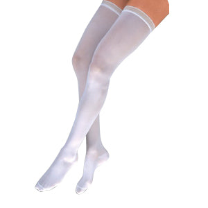 Anti-EM/GP Knee-High Seamless Anti-Embolism Elastic Stockings X-Large, White